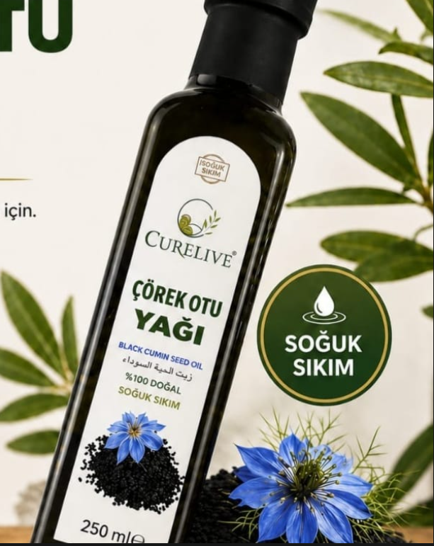 Soğuk sıkım çörekotu yağı, 250 ml
